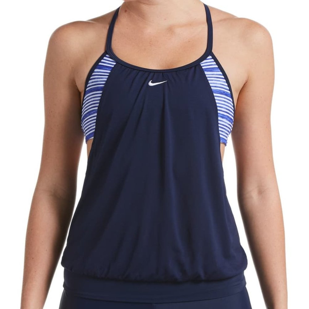 NWT Nike Layered Sport Tankini Swim/Active Top